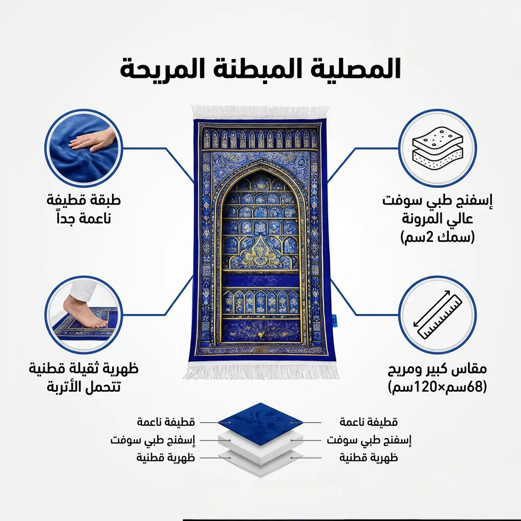 أزرق ملكي مزخرف