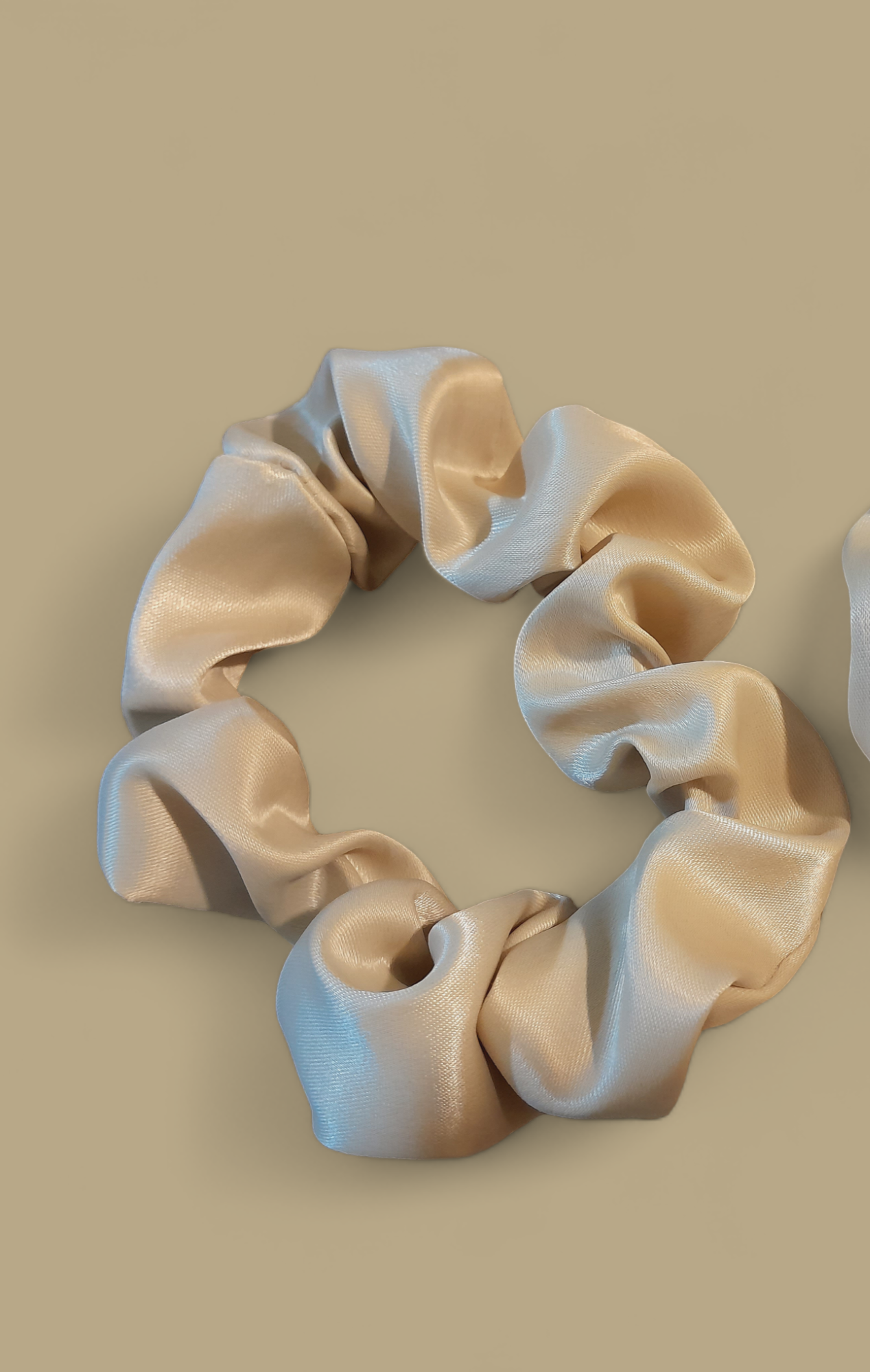 Big satin scrunchies