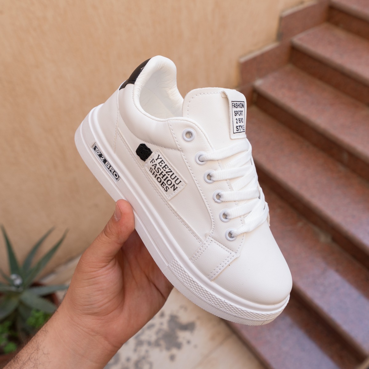 كوتش جلد حريمي موديل YEEZUE Shoes