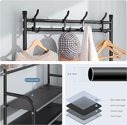 استاند شماعة و جزامة 3 في 1