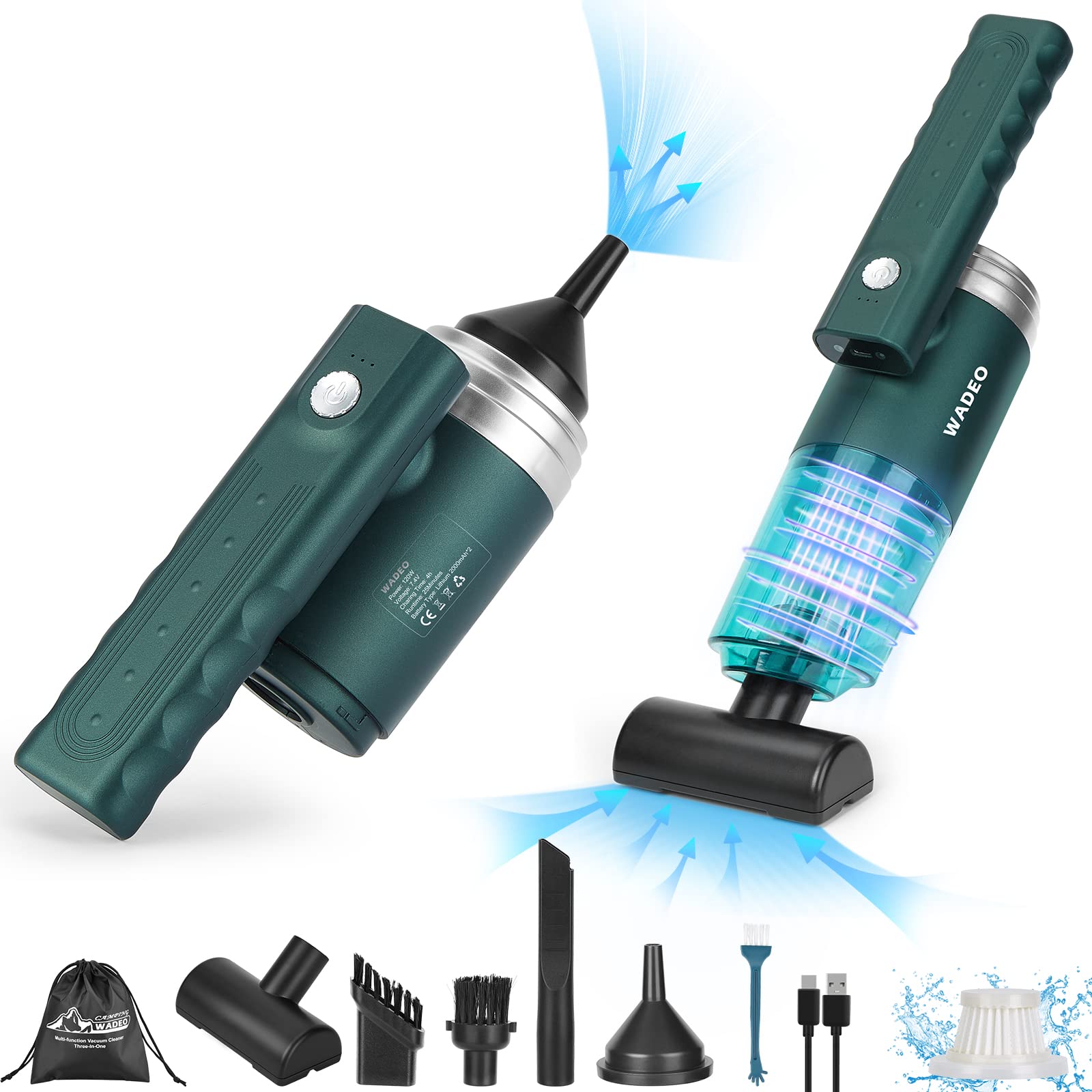 مكنسة كهريائية صغيرة محمولة