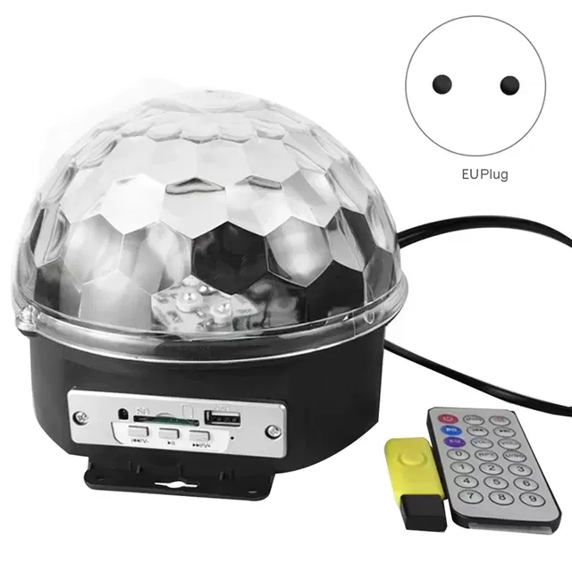 وحدة إضاءة ديسكو مزودة بمكبر صوت