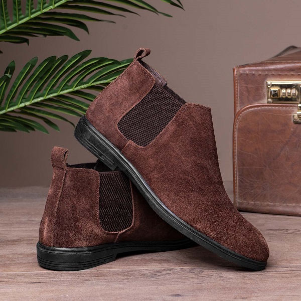حذاء هاف بوت شمواه تشيلسي رجالي | MILANO SHOES