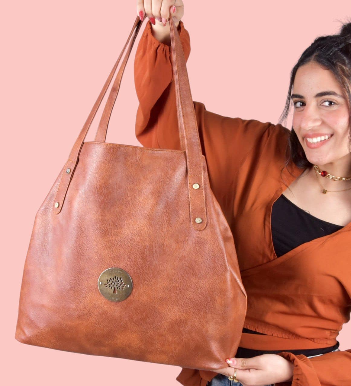 شنطة جلد كبيرة - Sawa Leather's Bags