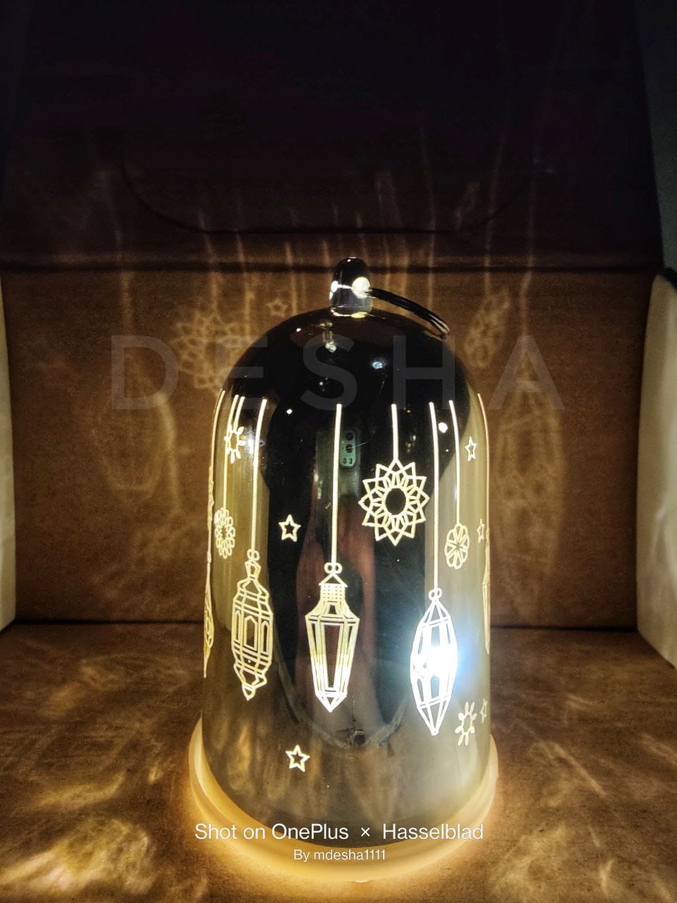 أباجورة قبة مسجد + فانوس رمضان