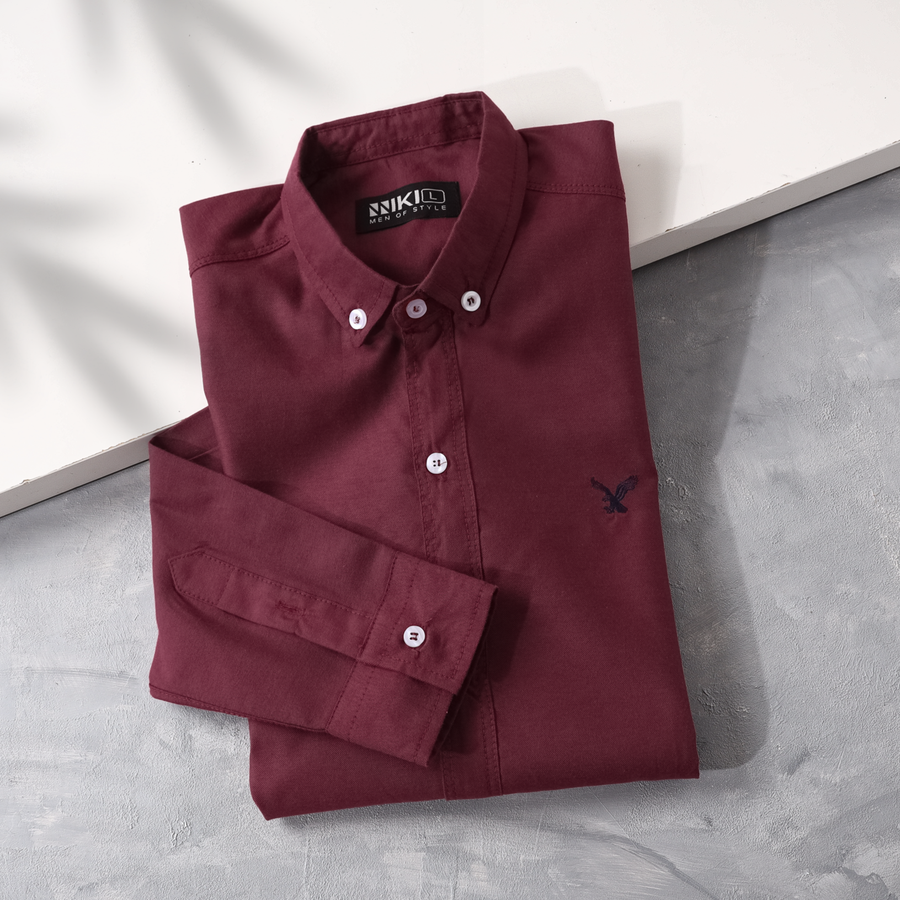 قميص إيجل قطن أكسفورد | American Eagle