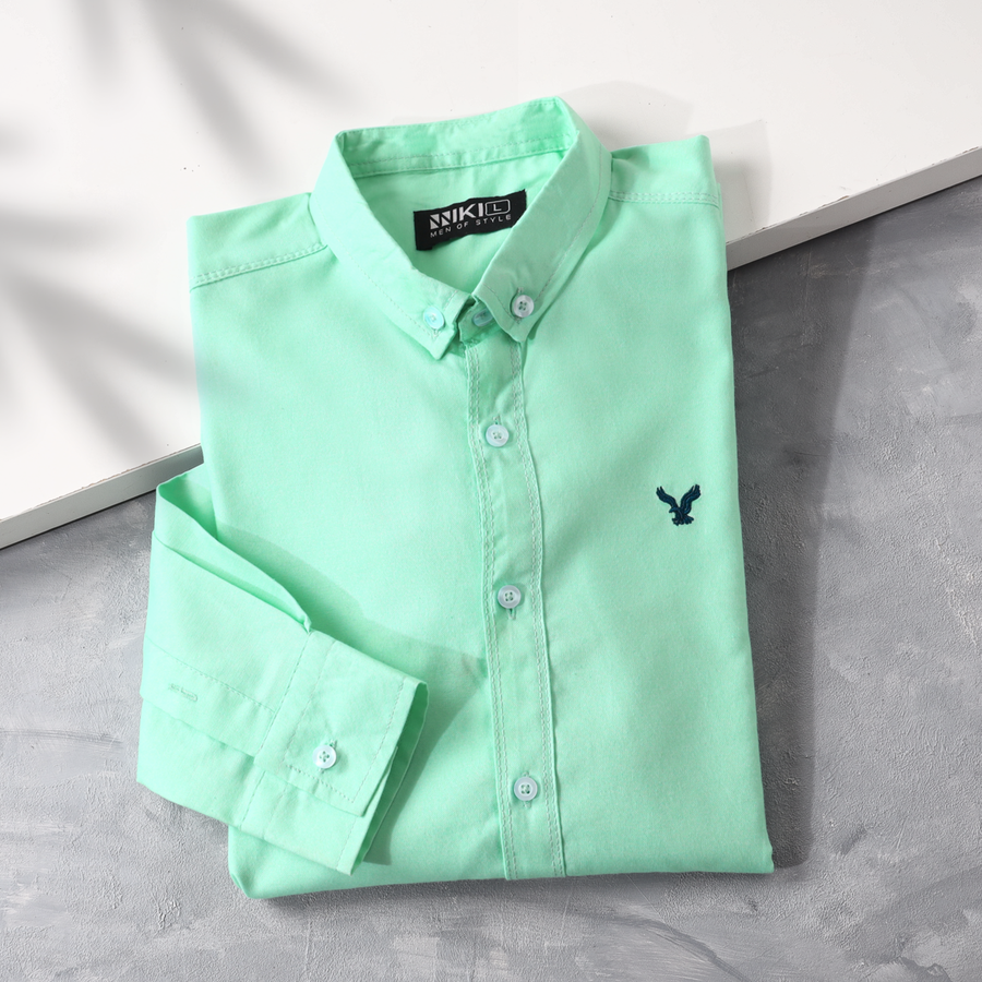 قميص إيجل قطن أكسفورد | American Eagle