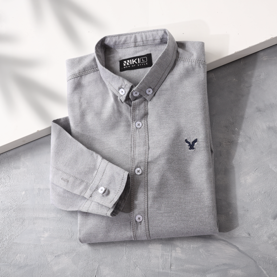 قميص إيجل قطن أكسفورد | American Eagle