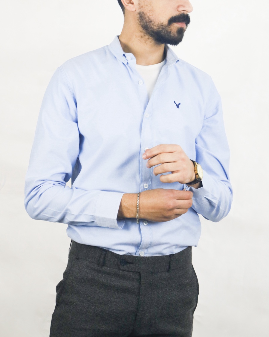 قميص إيجل قطن أكسفورد | American Eagle