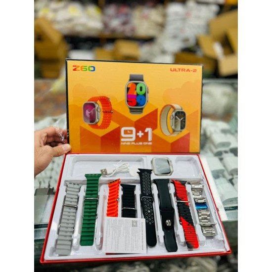 ساعة ذكية 8 إستراب وإسكرين Z60 Ultra 2 Smartwatch