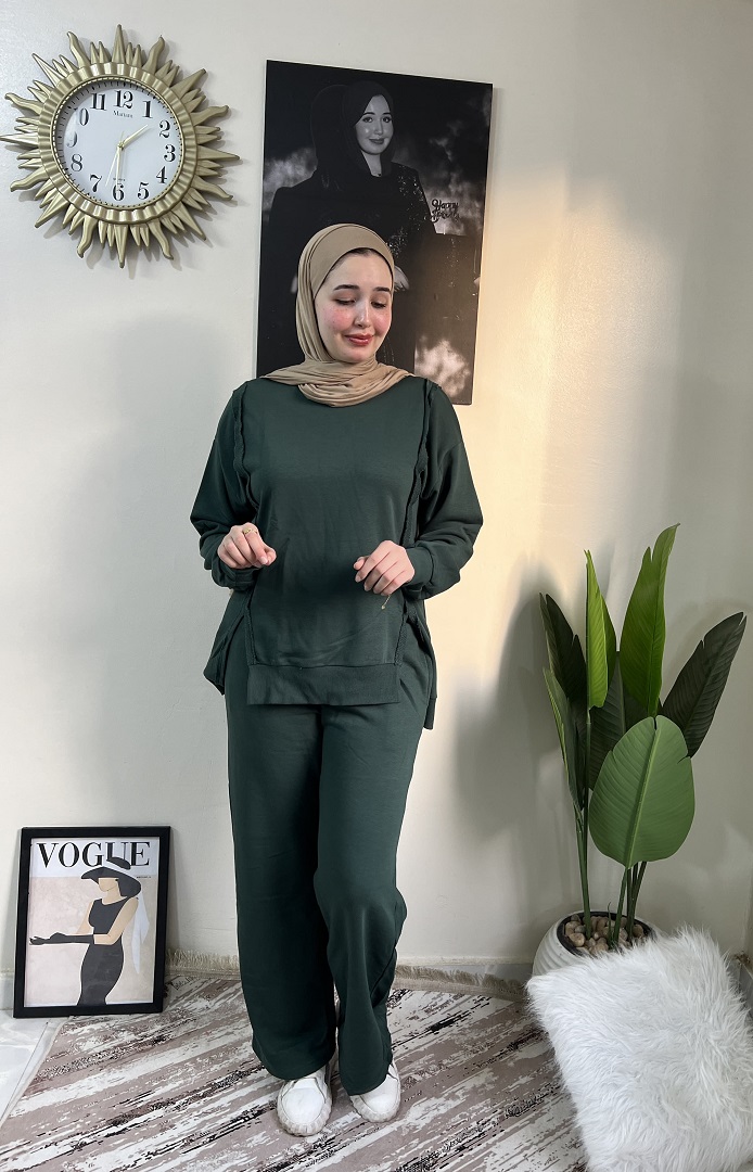سوت صيفي Porto Suit بخامة ميلتون قطن 100% | تصميم مودرن وألوان متعددة