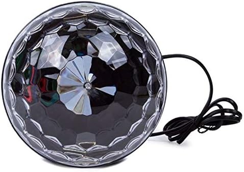 مصباح LED على شكل كرة سحرية من الكريستال متعدد الألوان