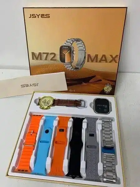 ساعة ذكية M72 Max Smartwatch + ساعة اضافية هدية