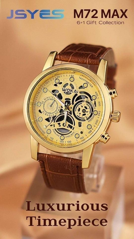 ساعة ذكية M72 Max Smartwatch + ساعة اضافية هدية
