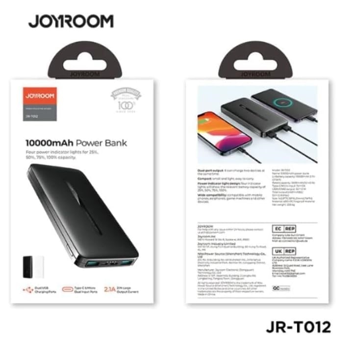 باور بانك Joyroom T012 شحن سريع 10000mAh
