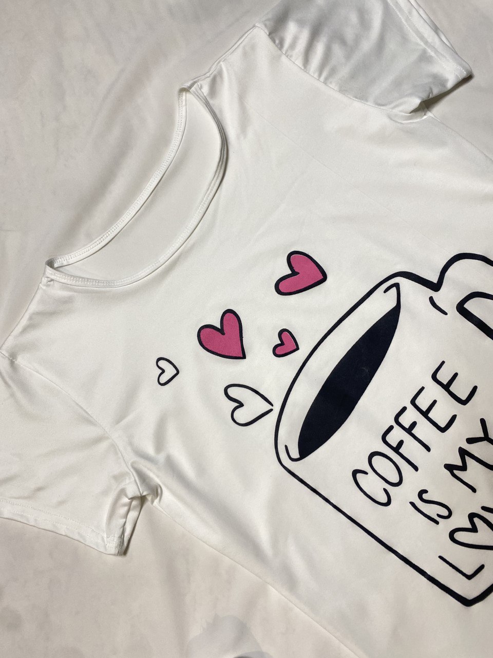 بيجامة Coffee Is My Lover – تيشرت وشورت بقطن مريح ولمسة شبابية