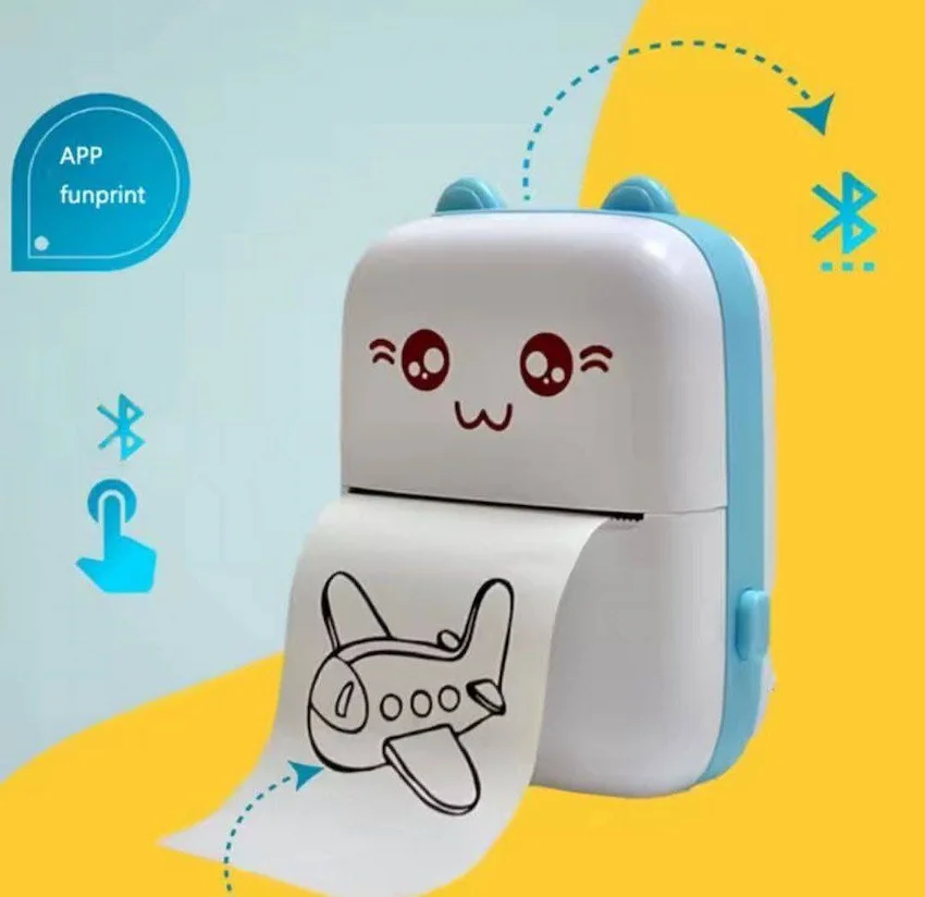 طابعة Mini Sticker Printer حرارية محمولة