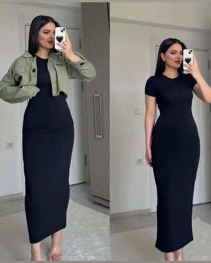 بيزك دريس اسود free size 