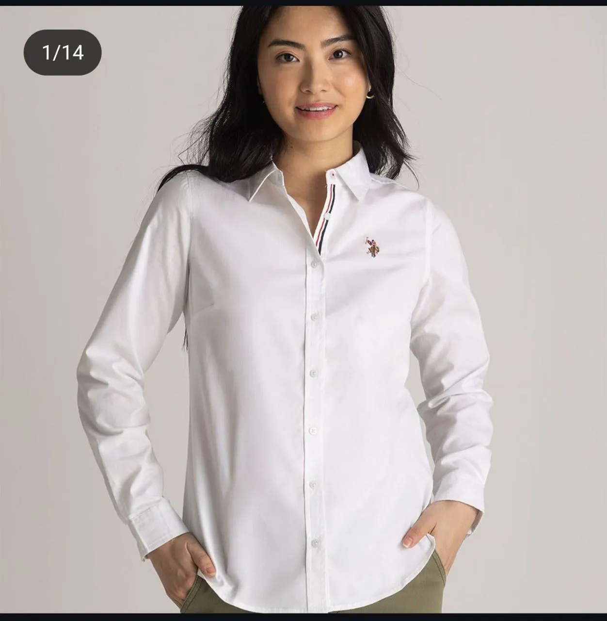 شميز بولو كتان ابيض مقاسات من L الي 4XL