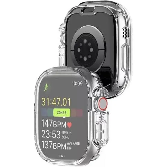 جراب ساعة سمارت شفاف مقاس 49