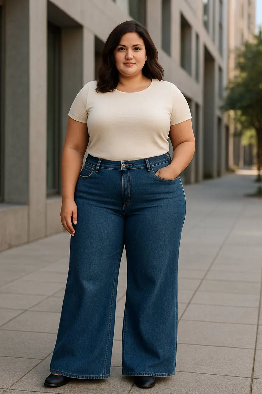 wide leg-plus-size