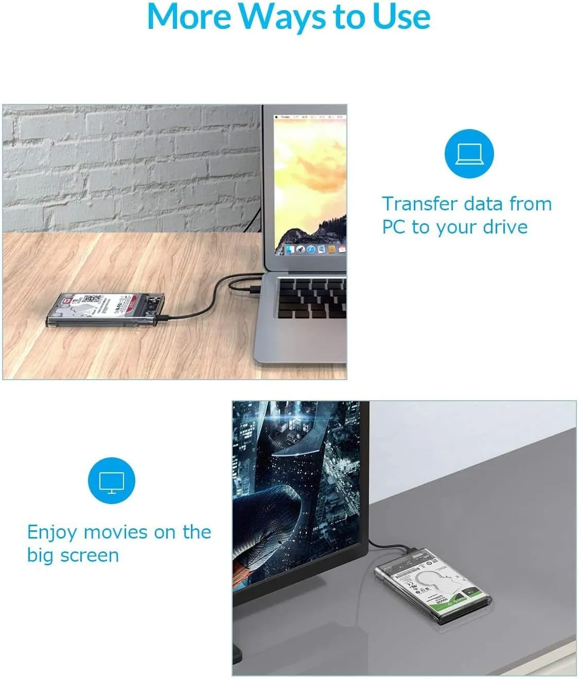 راكة usb3 شفاف