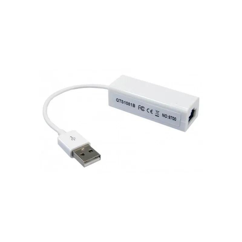 QTS1081B USB 2.0 to RJ45 Wired USB Lan Adapter compatible with Windows  (100 Mbps)