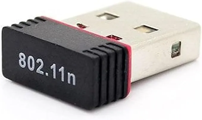 محول صغير USB لاسلكي لشبكة واي فاي وبطاقة لشبكة محلية لاسلكية 802.11n