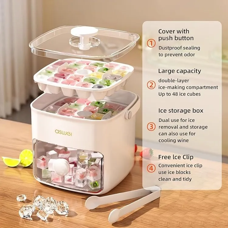 صينية مكعبات ثلج 48 قطعة