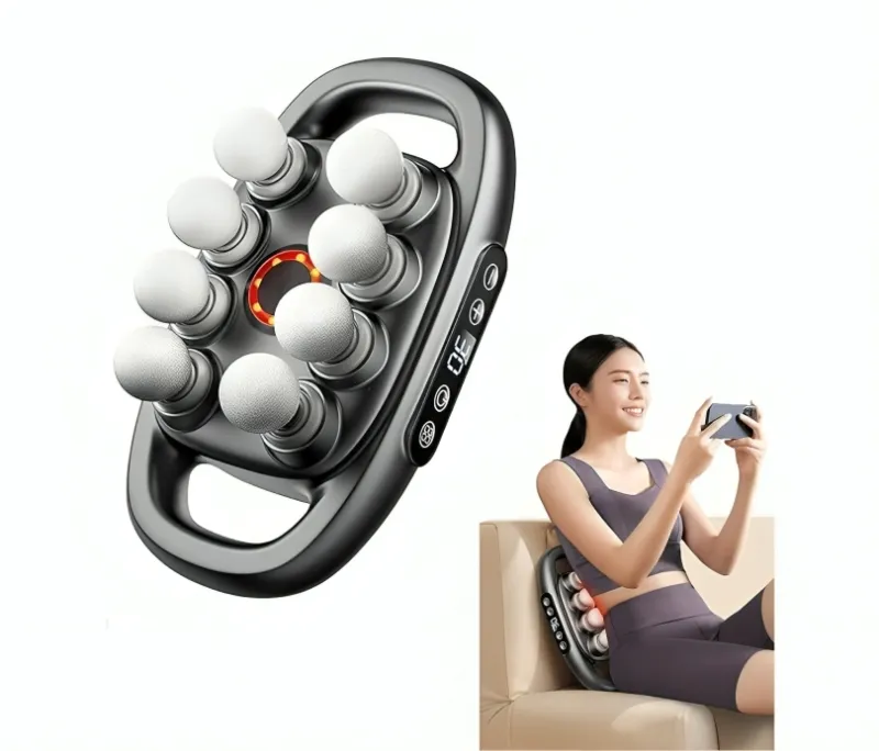 مسدس تدليك بـ 8 رؤوس للجسم بالكامل