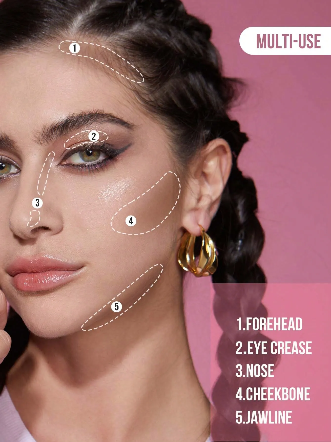 Misslyn Bronzing & Contouring Powder, Bronzer, Matte Bronzer