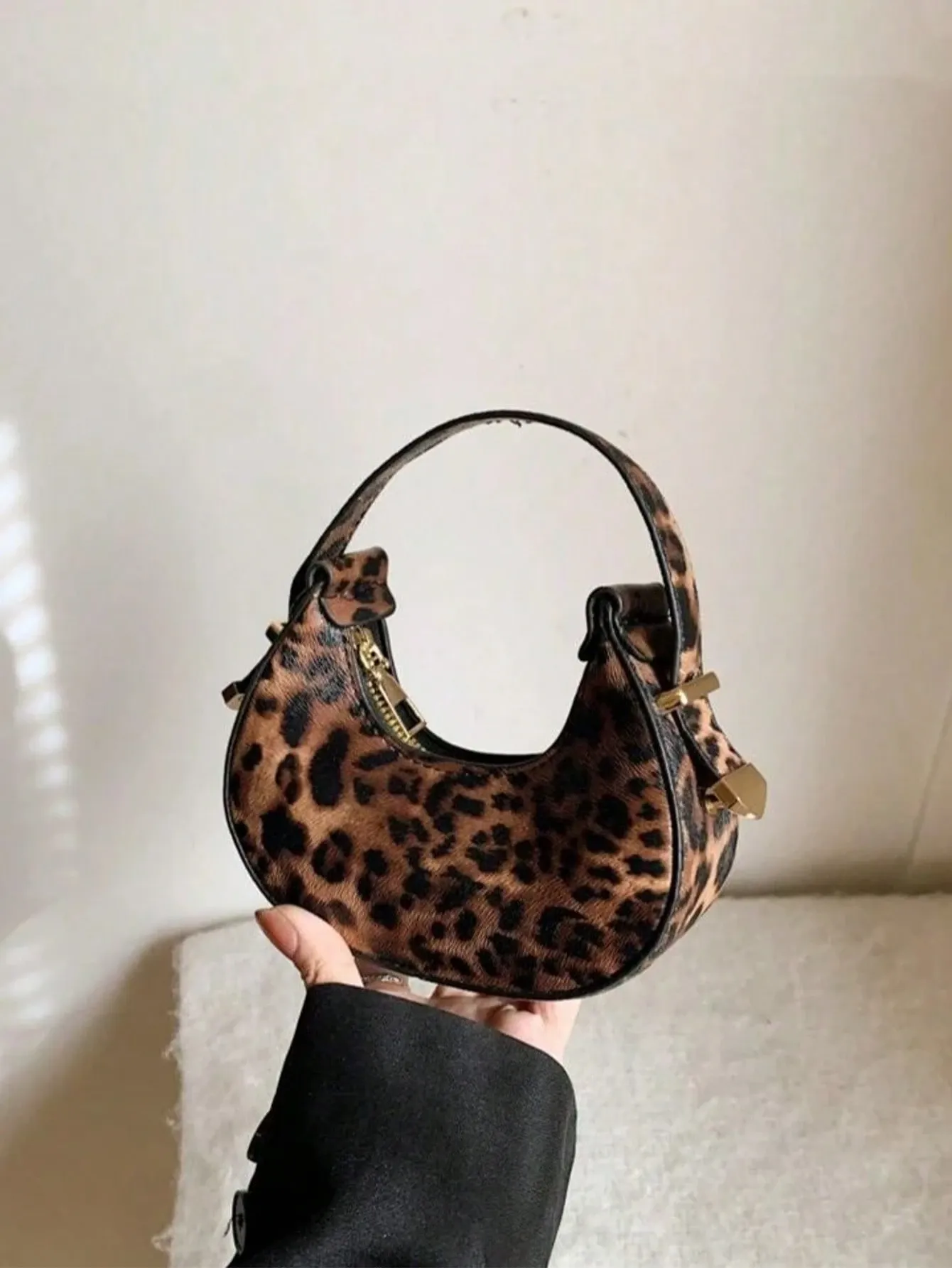 Mini Cute Leopard Print Small Handbag For Women
