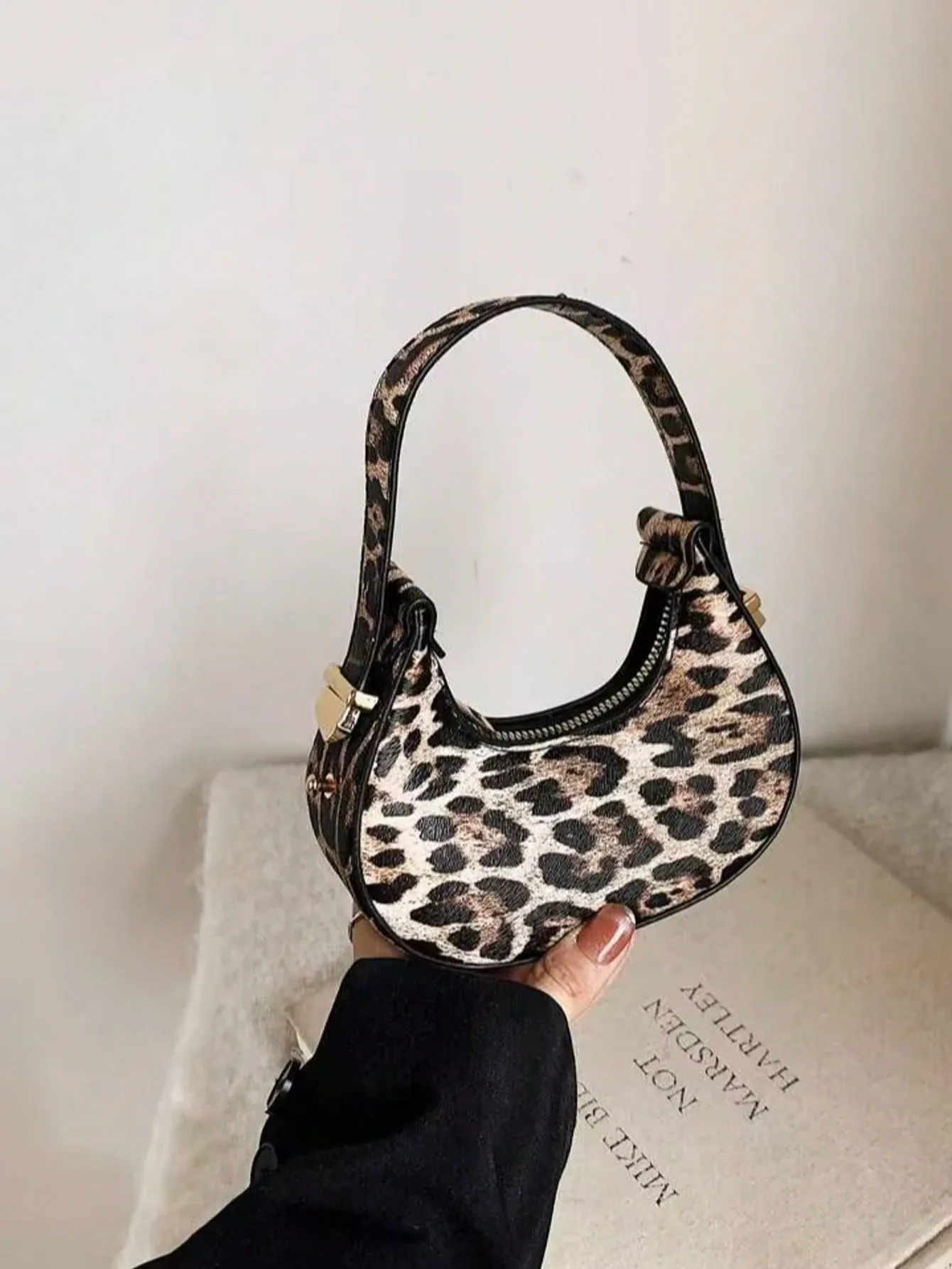 Mini Cute Leopard Print Small Handbag For Women