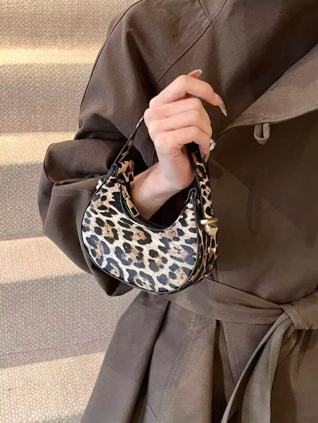Mini Cute Leopard Print Small Handbag For Women