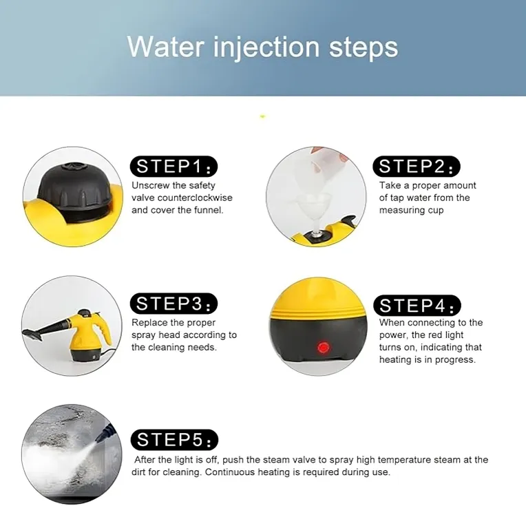 منظف بخاري محمول عالي الحرارة