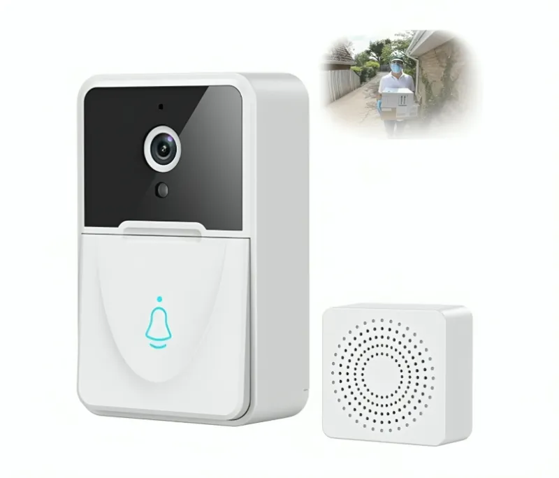 جرس باب ذكي لاسلكي مزود بكاميرا