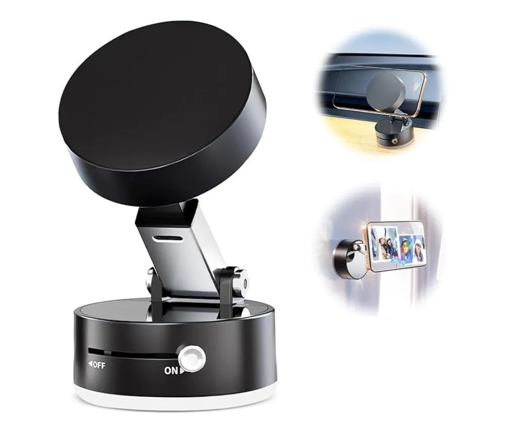 حامل هاتف مغناطيسي بالشفط الفراغي