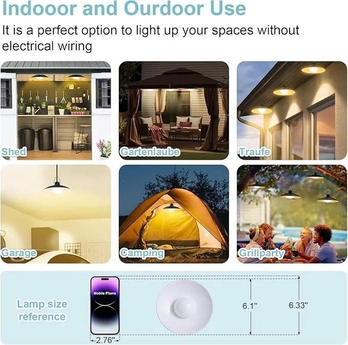 أضواء قلادة الشمسية