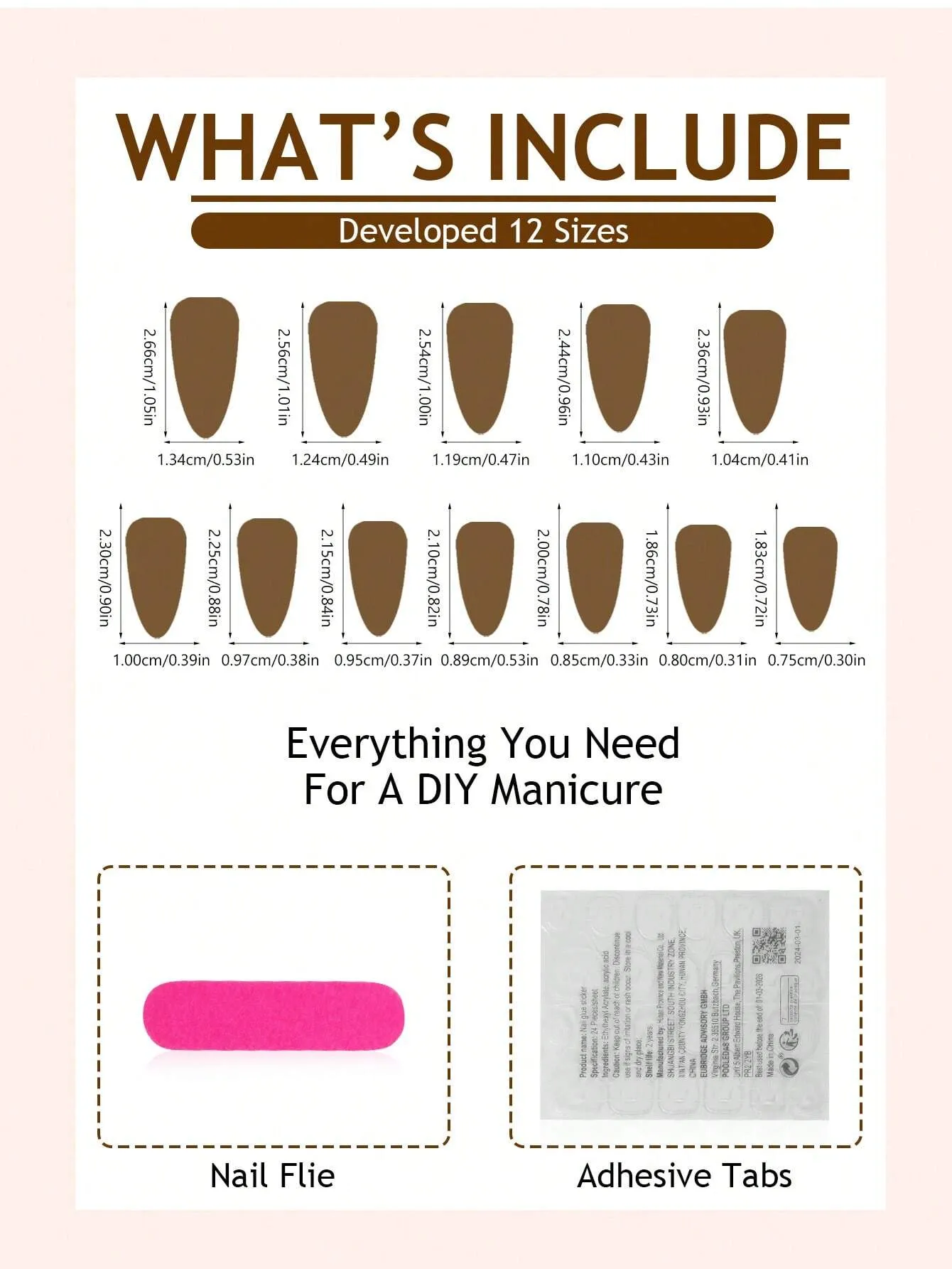 French Tip Press On Nails Almond Medium Fake Nails With Chrome Designs