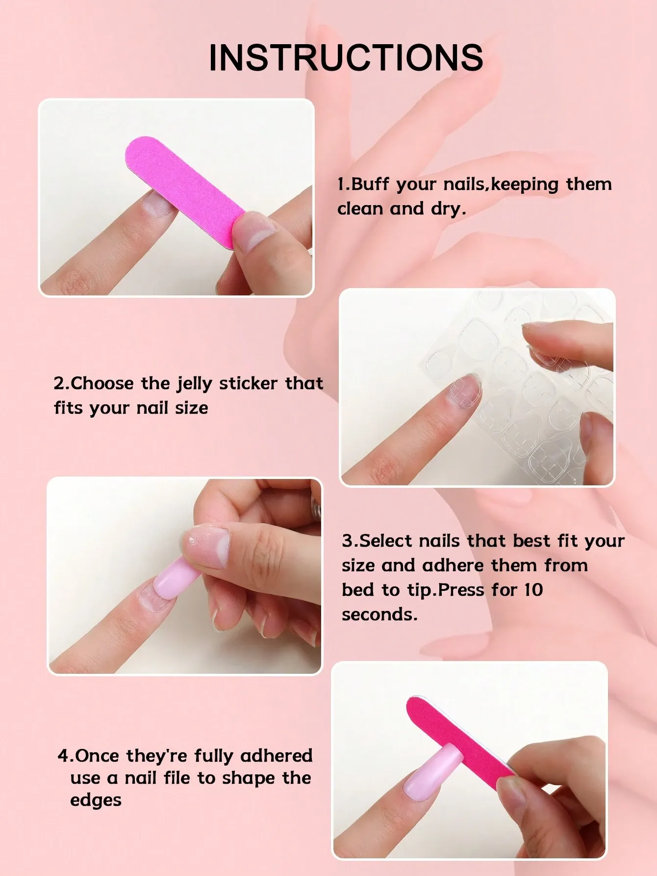 French Tip Press On Nails Almond Medium Fake Nails With Chrome Designs