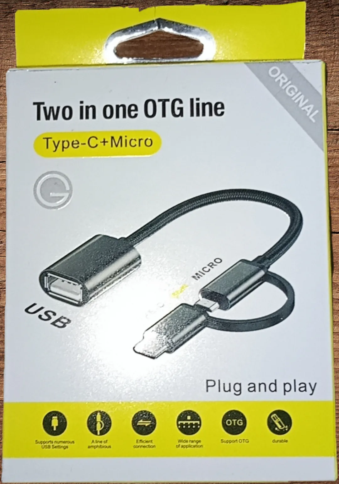 gb-91 Two in one OTG line Type-C+Micro