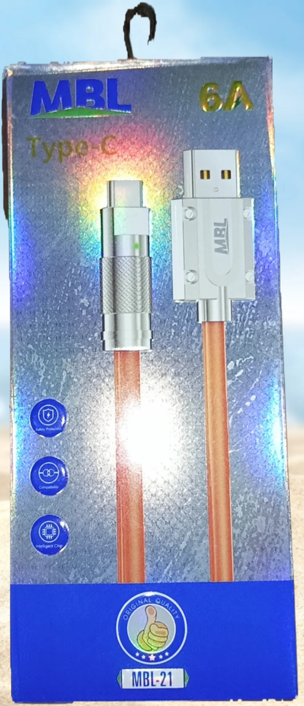 كابل شحن وداتا تايب سى mbl -21 6a