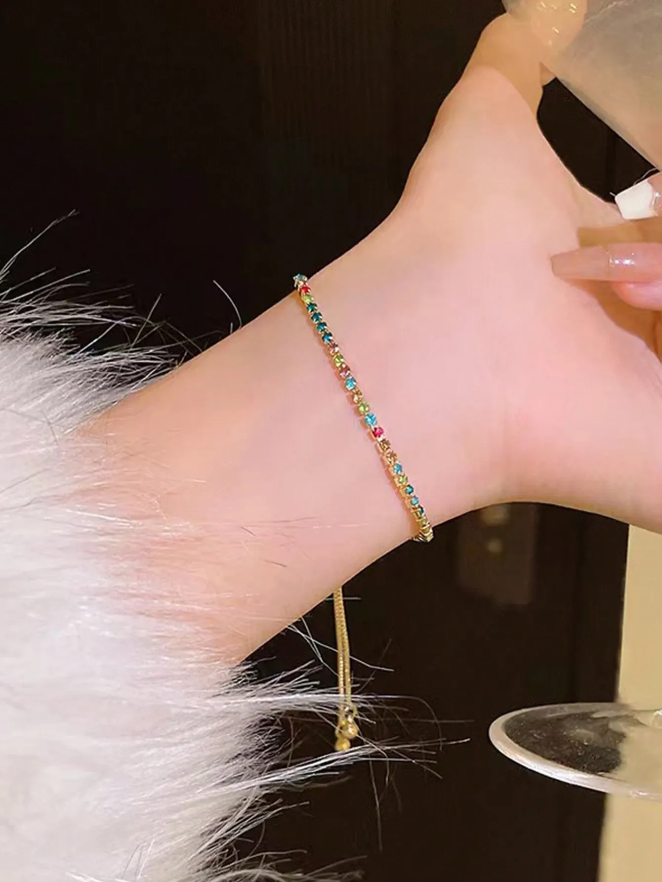 Luxury Boutique Design High-End Versatile Best Friend Accessory Lucky Rainbow Candy - image 4