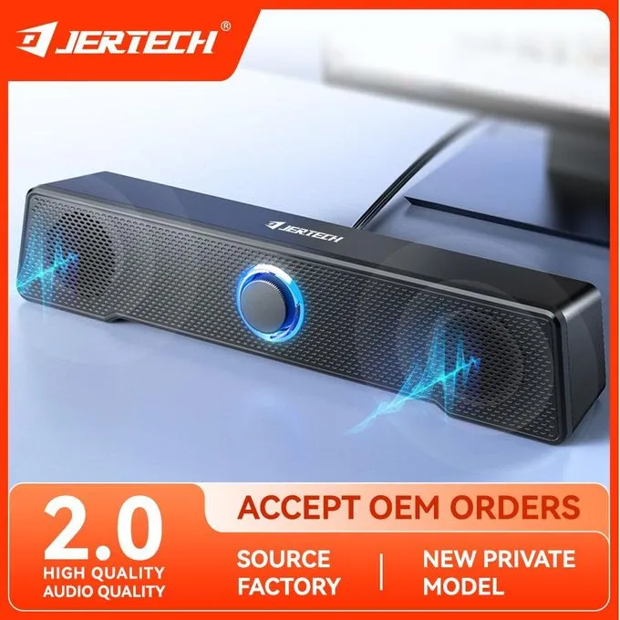 Jertech سماعة سبيكر متعددة الوسائط بصوت ستيريو3D – قدرة 6 وات - مدخل 3.5 ملم – متوافق مع مختلف الأجهزة - جيرتيك S7-01