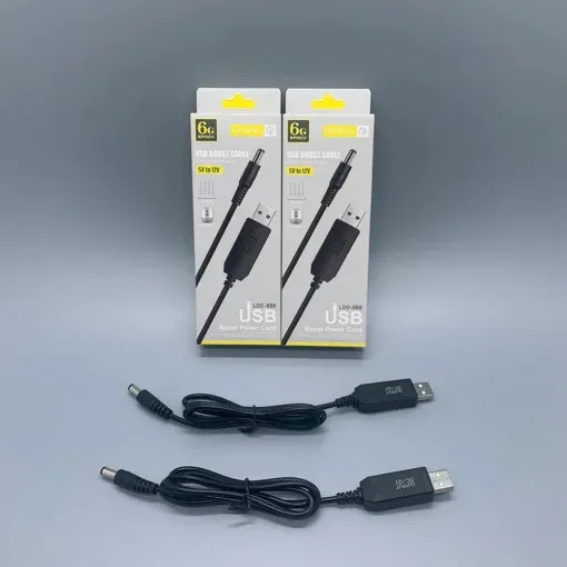 USB Boost Line Power Supply DC 5V To DC 12V Power Line 1A 2A Power Cord Output Cable | HighEnd | For Router