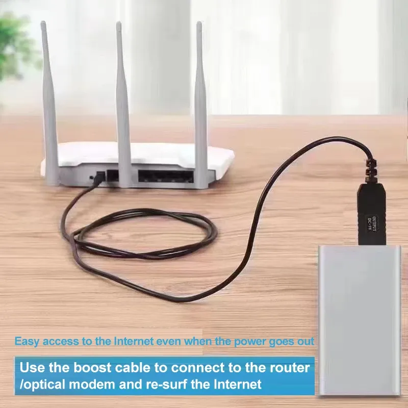 USB Boost Line Power Supply DC 5V To DC 12V Power Line 1A 2A Power Cord Output Cable | HighEnd | For Router