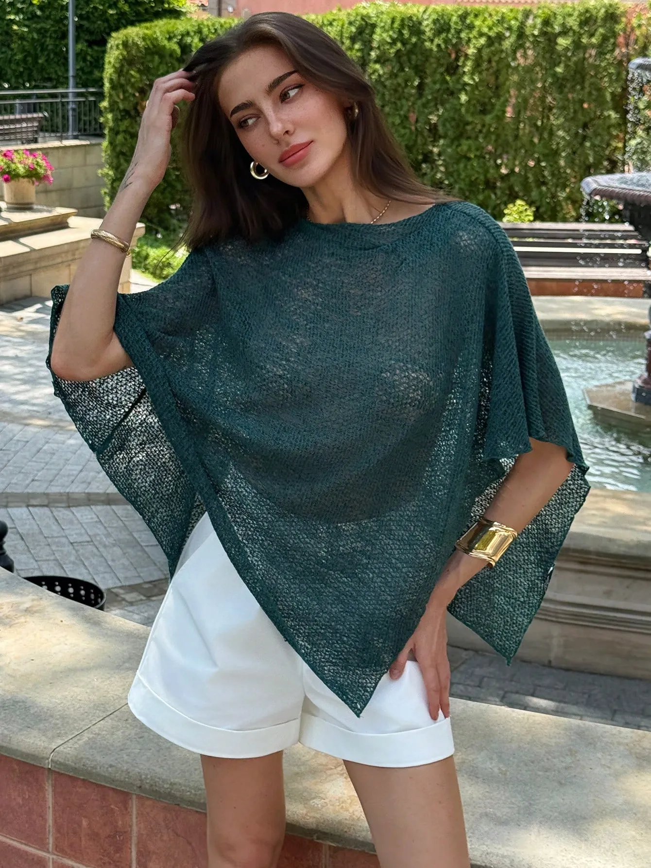 Halter Neck Shawl Collar Multiwear