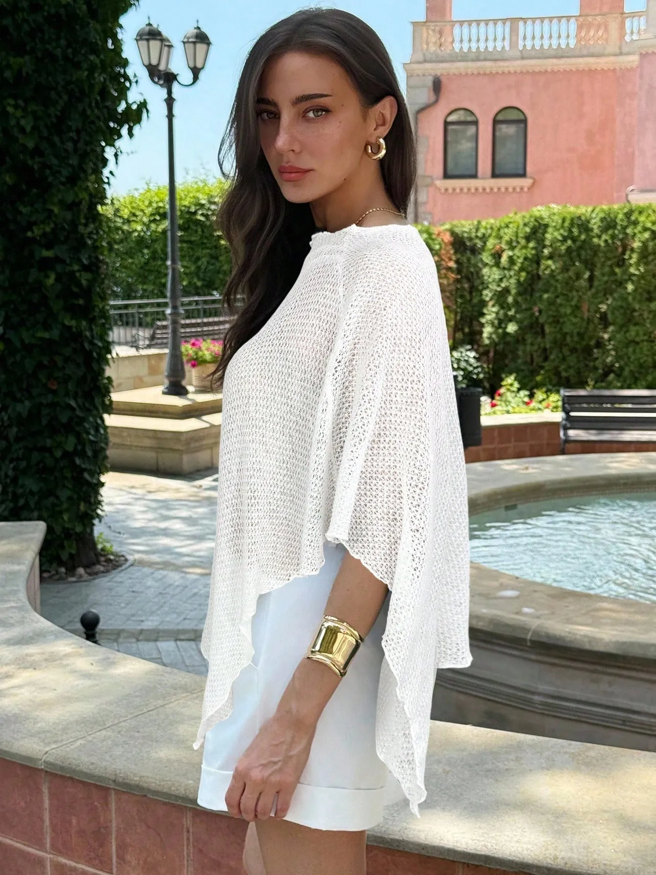 Halter Neck Shawl Collar Multiwear