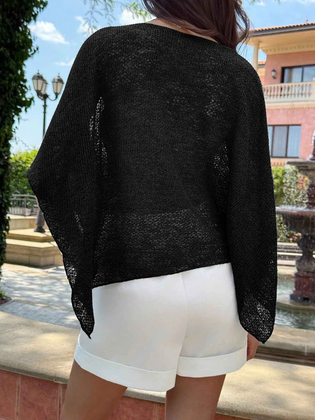 Halter Neck Shawl Collar Multiwear