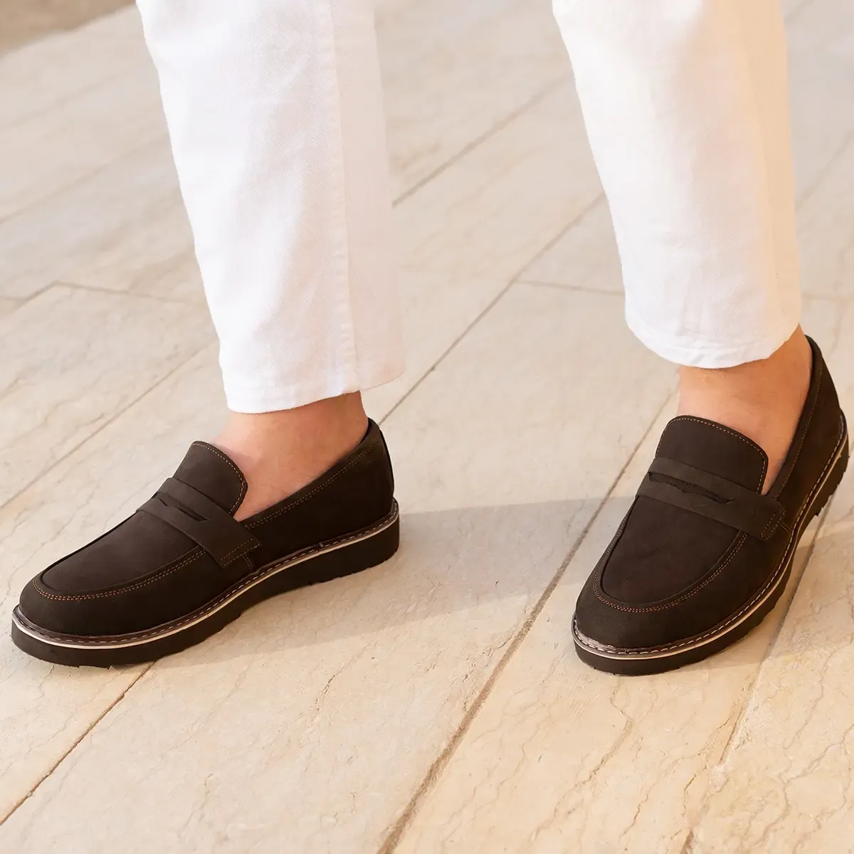 حذاء رجالي M3 شامواه طبيعي